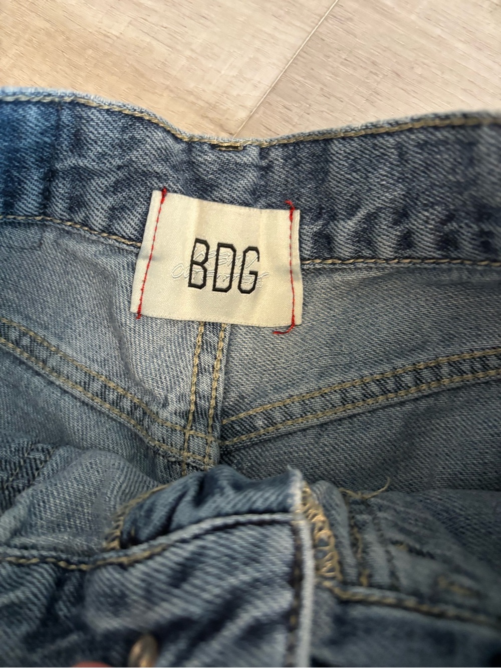 BDG Urban Outfitters Patchwork Cargo Jeans High Rise Baggy 26 - Picture 13 of 14
